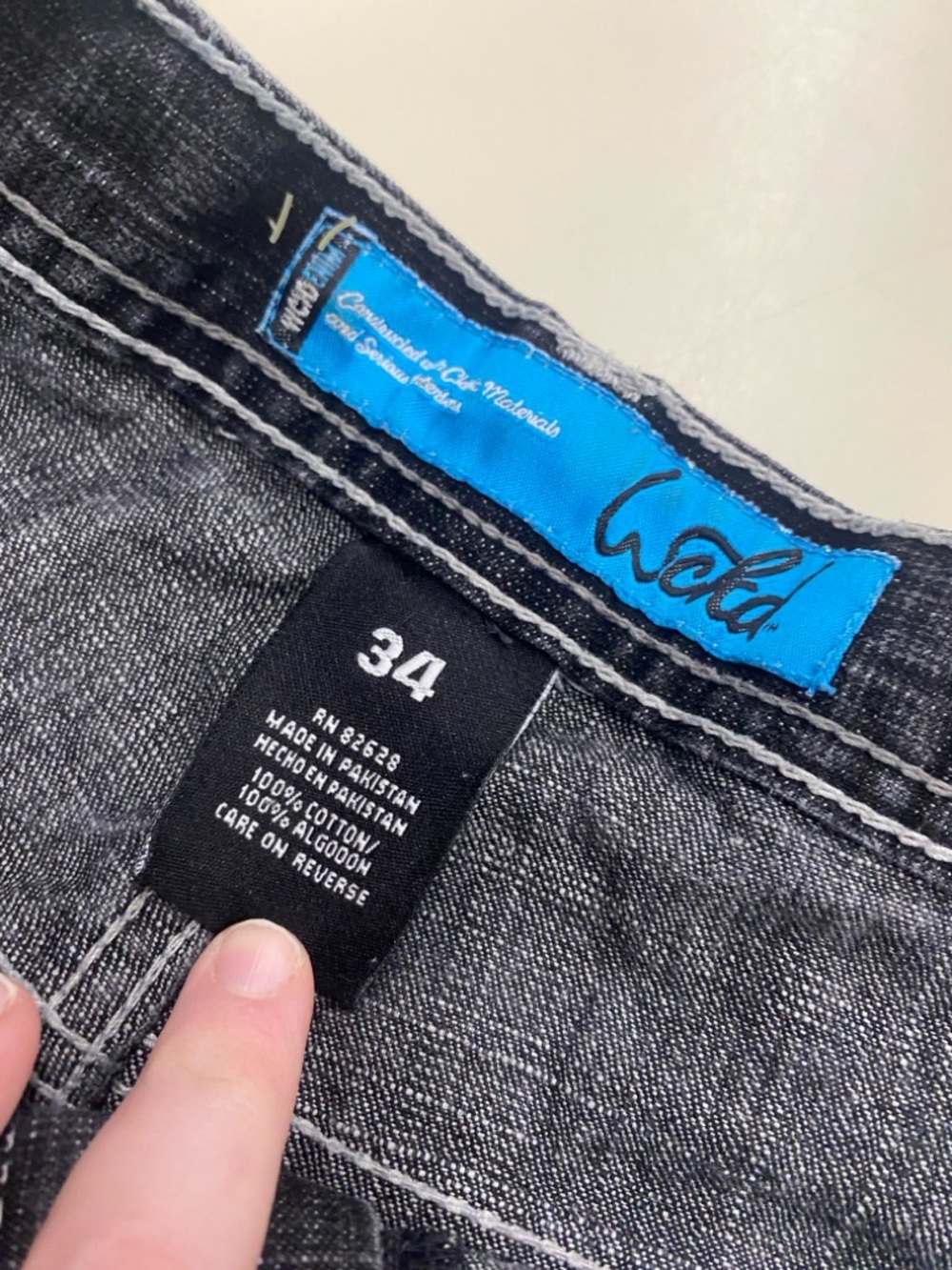 WCKD BLACK FADED WASHED JEANS - Picture 3 of 11